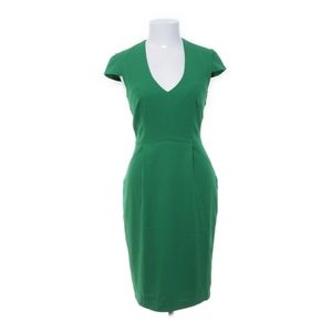 EUC H&M emerald green fitted dress size 8